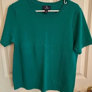 Short sleeve cashmere sweater